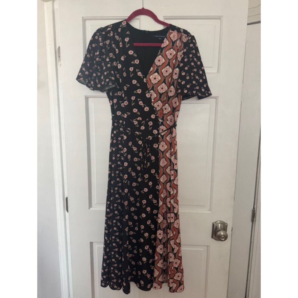 French Connection Francine Verona Midi dress Size 6.
